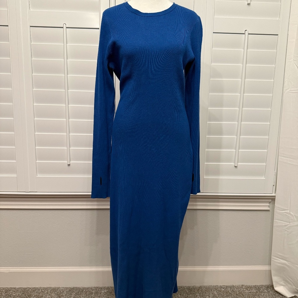Great Jones - Cobalt Blue Midi Dress - Size Large